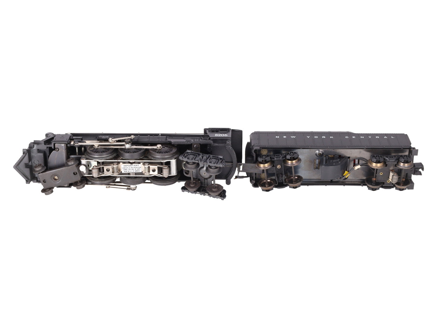Lionel 6-8206 O Gauge New York Central Hudson 4-6-4 Steam Locomotive & Tender EX/Box