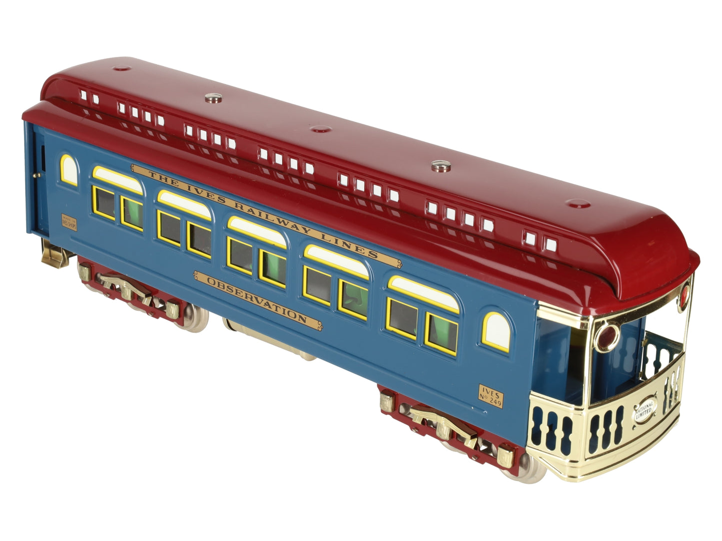 MTH 10-5086 D Std Gauge Ives 240 Series Observation Car #249 EX
