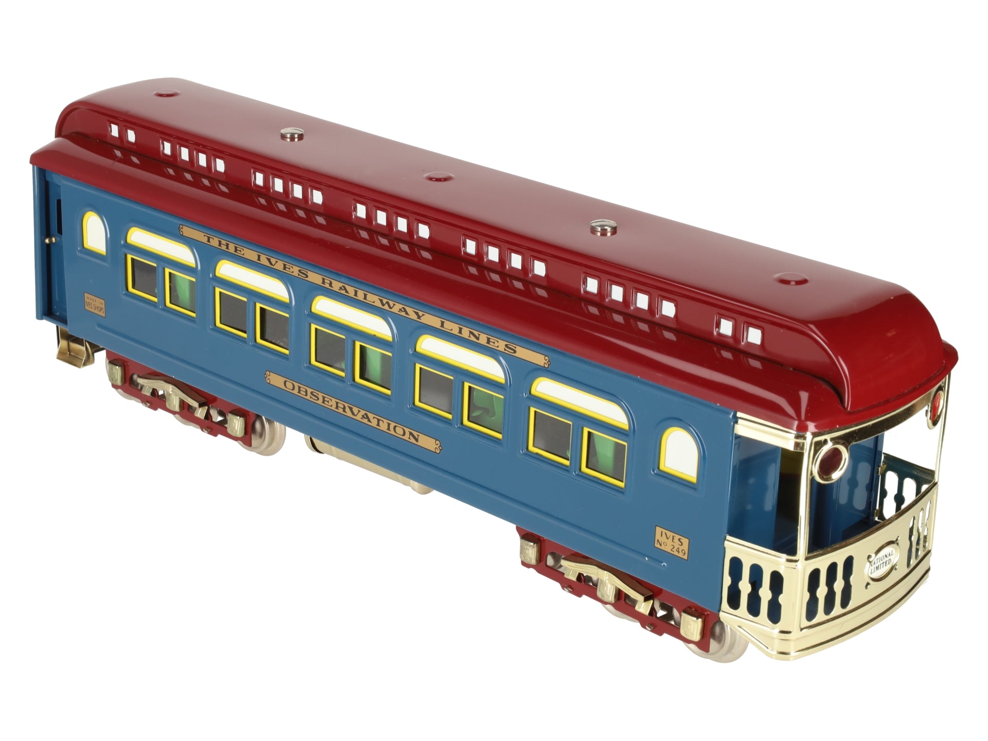 MTH 10-5086 D Std Gauge Ives 240 Series Observation Car #249 EX