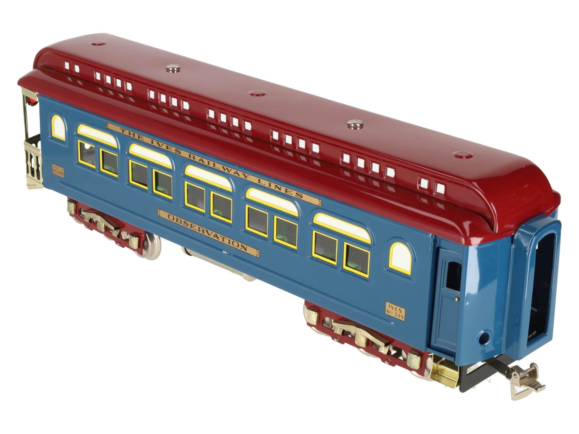 MTH 10-5086 D Std Gauge Ives 240 Series Observation Car #249 EX