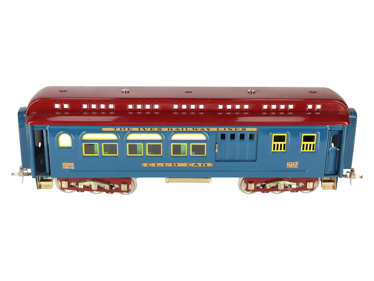 MTH 10-1144A Standard Gauge "The Ives Railway Lines" Club Coach Car #247 EX