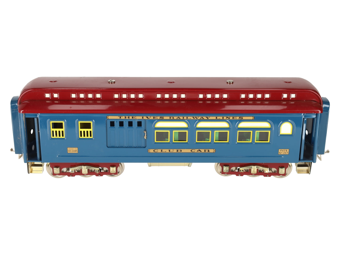 MTH 10-1144A Standard Gauge "The Ives Railway Lines" Club Coach Car #247 EX