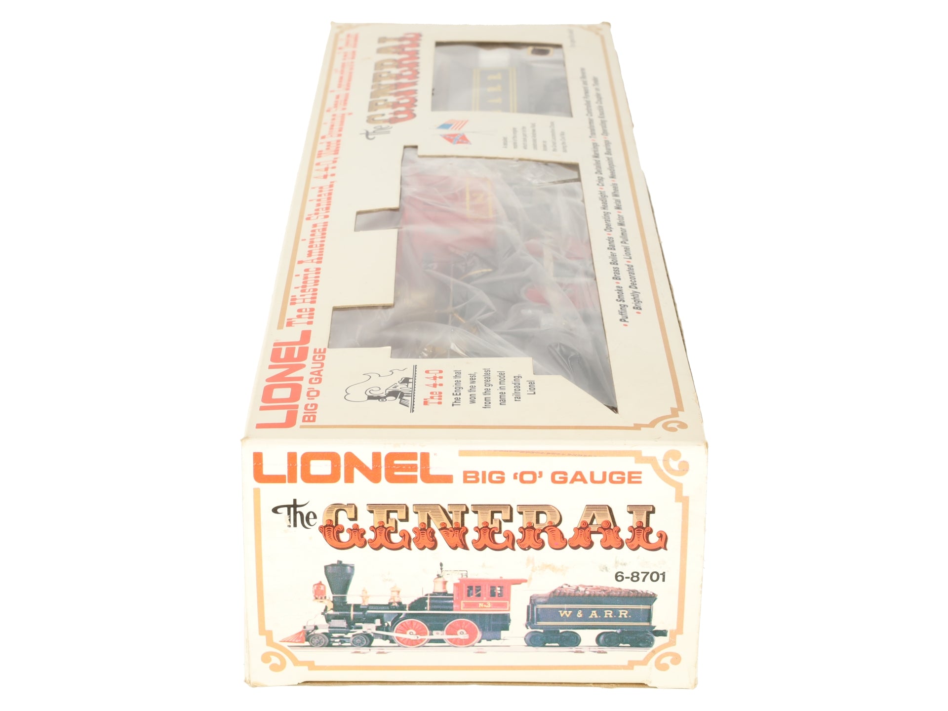 Lionel 6-8701 O Gauge W&ARR General 4-4-0 Steam Locomotive and Tender #3 LN/Box