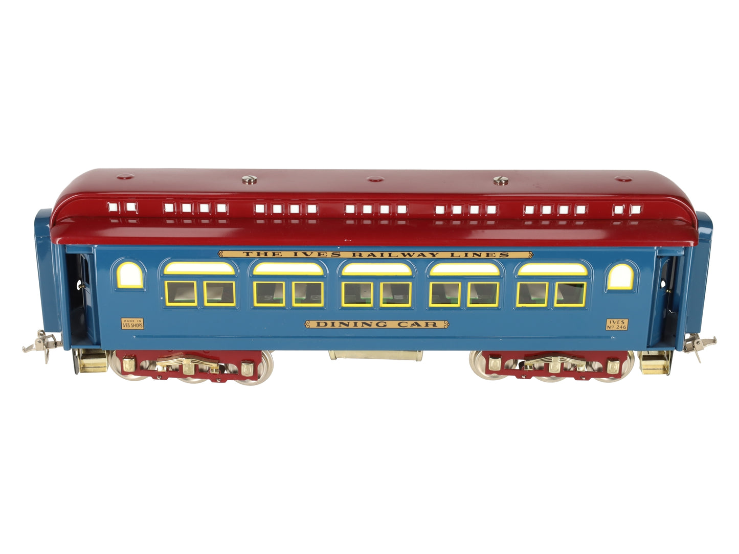 MTH 10-1144B Standard Gauge Ives Railway Lines Dining Car #246 EX