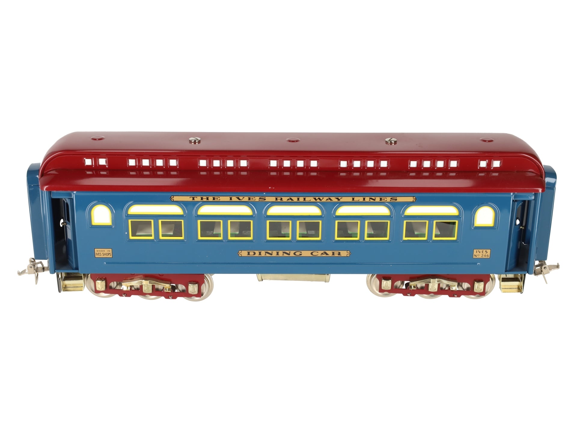 MTH 10-1144B Standard Gauge Ives Railway Lines Dining Car #246 EX