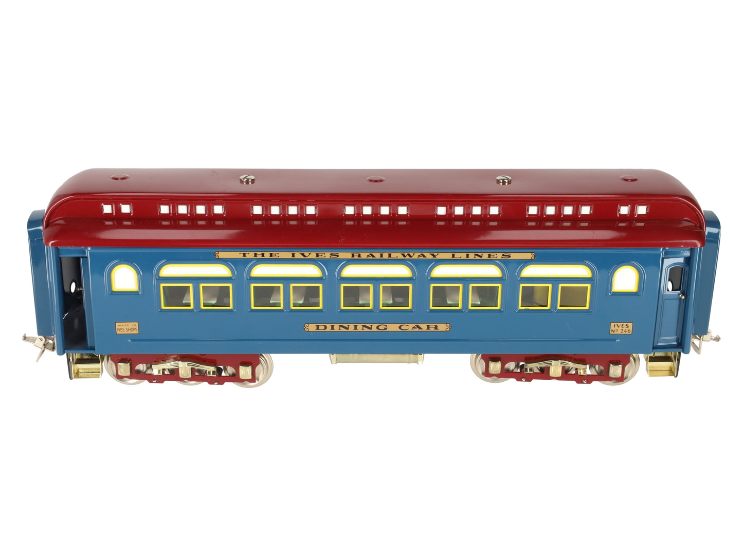 MTH 10-1144B Standard Gauge Ives Railway Lines Dining Car #246 EX