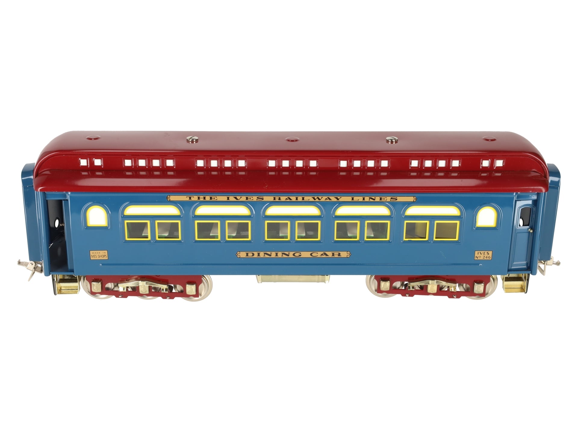 MTH 10-1144B Standard Gauge Ives Railway Lines Dining Car #246 EX
