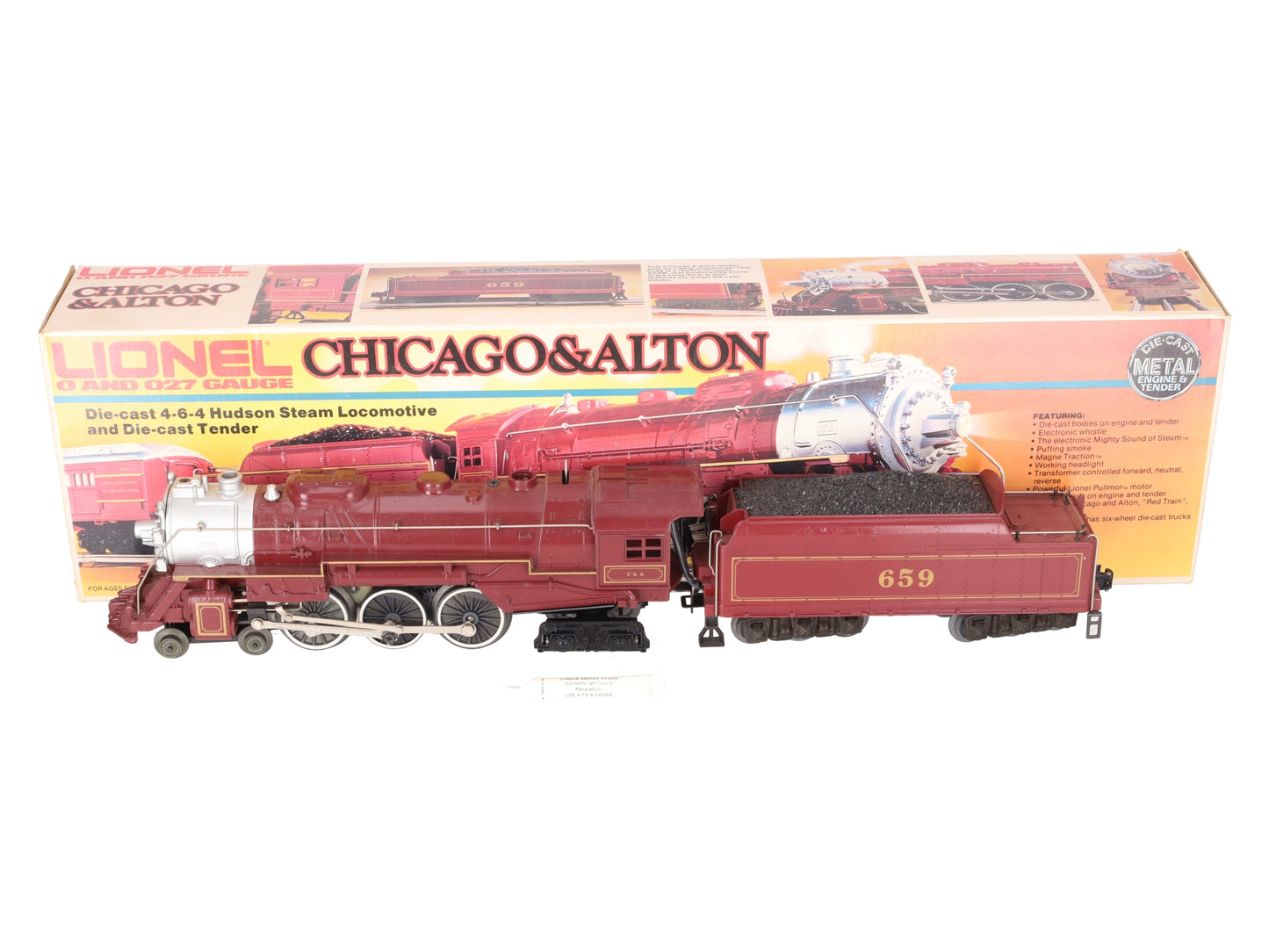 Lionel 6-8101 O Gauge Chicago & Alton 4-6-4 Steam Locomotive & Tender #659 EX/Box
