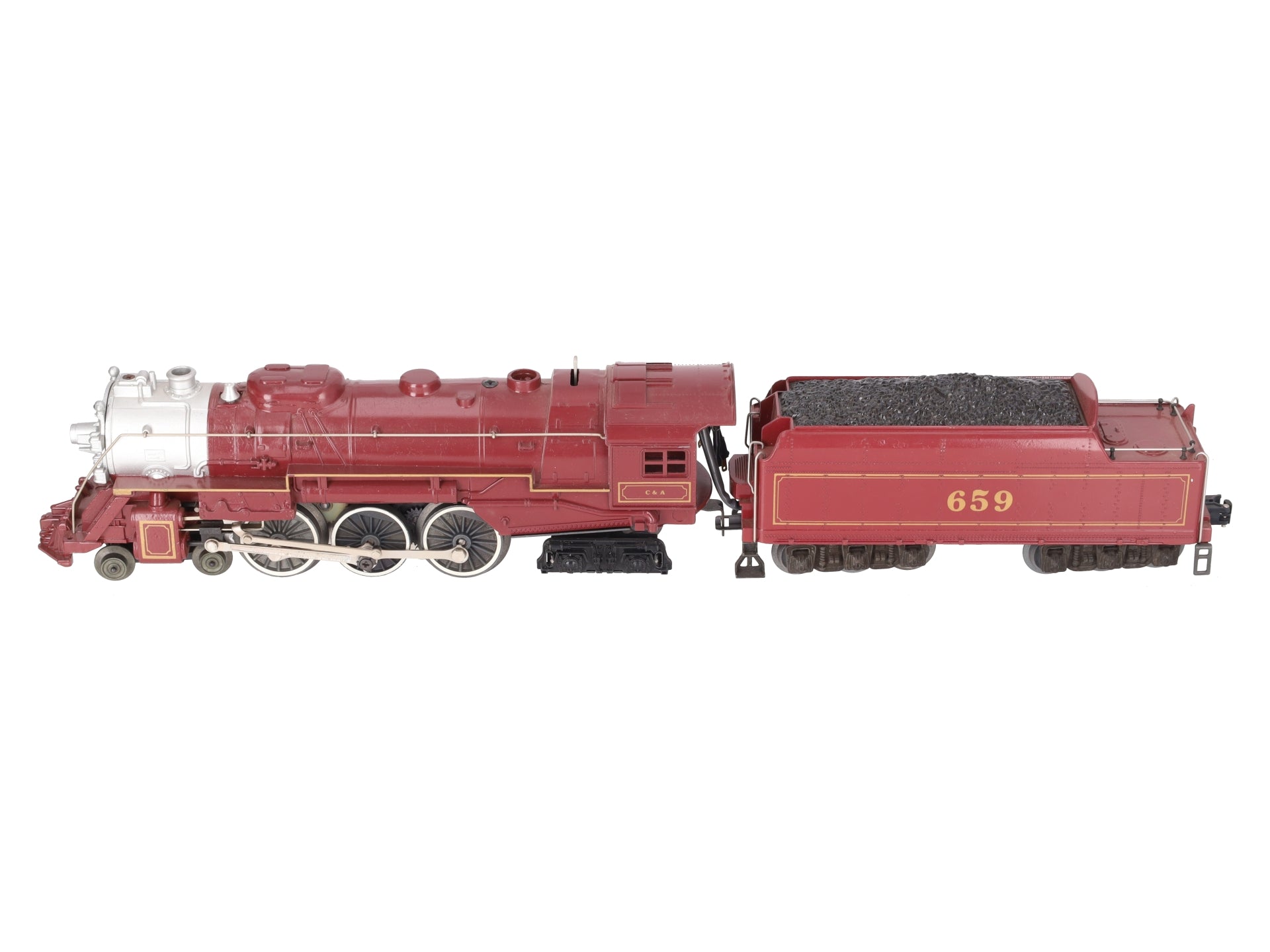 Lionel 6-8101 O Gauge Chicago & Alton 4-6-4 Steam Locomotive & Tender #659 EX/Box