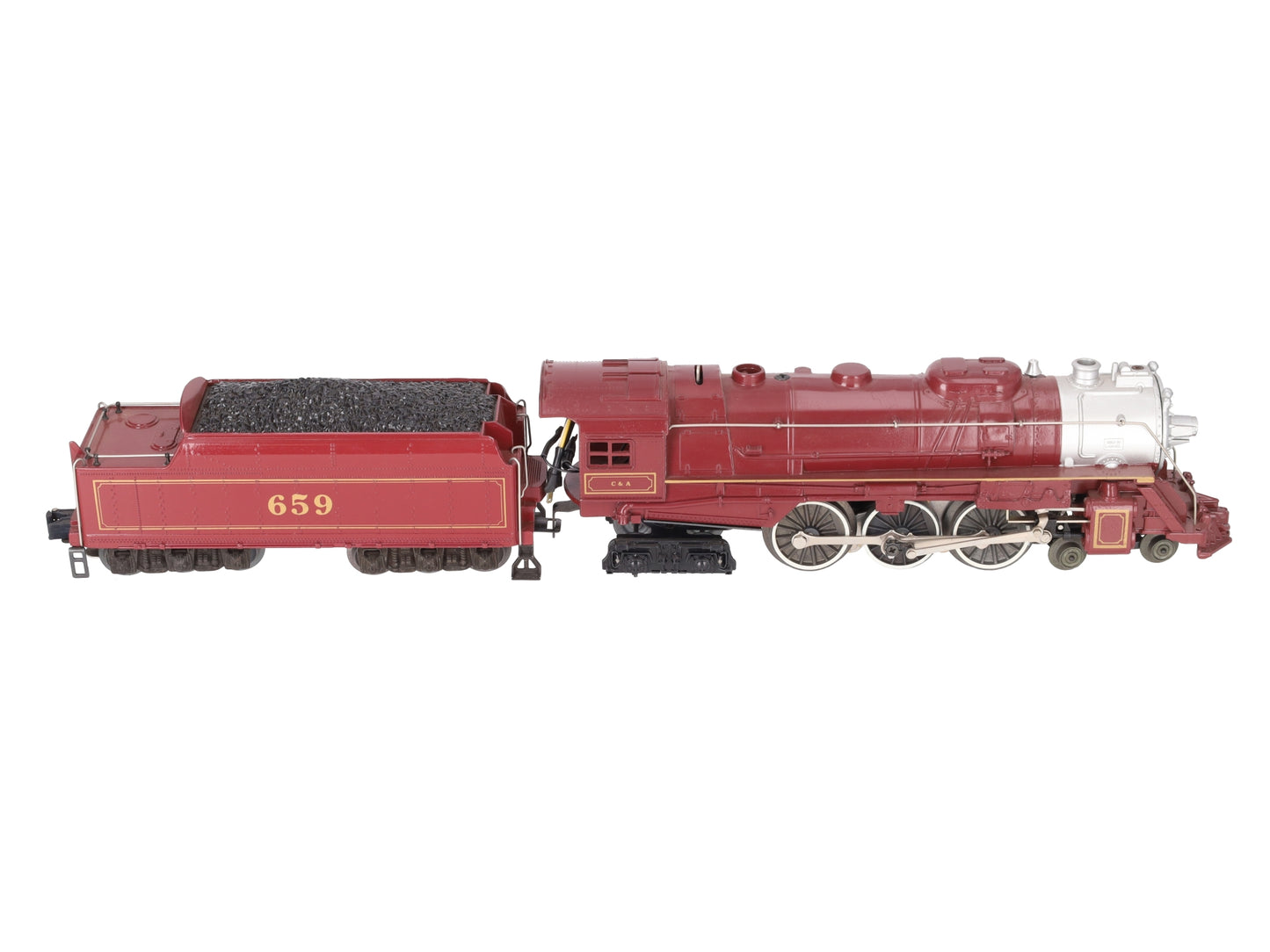 Lionel 6-8101 O Gauge Chicago & Alton 4-6-4 Steam Locomotive & Tender #659 EX/Box