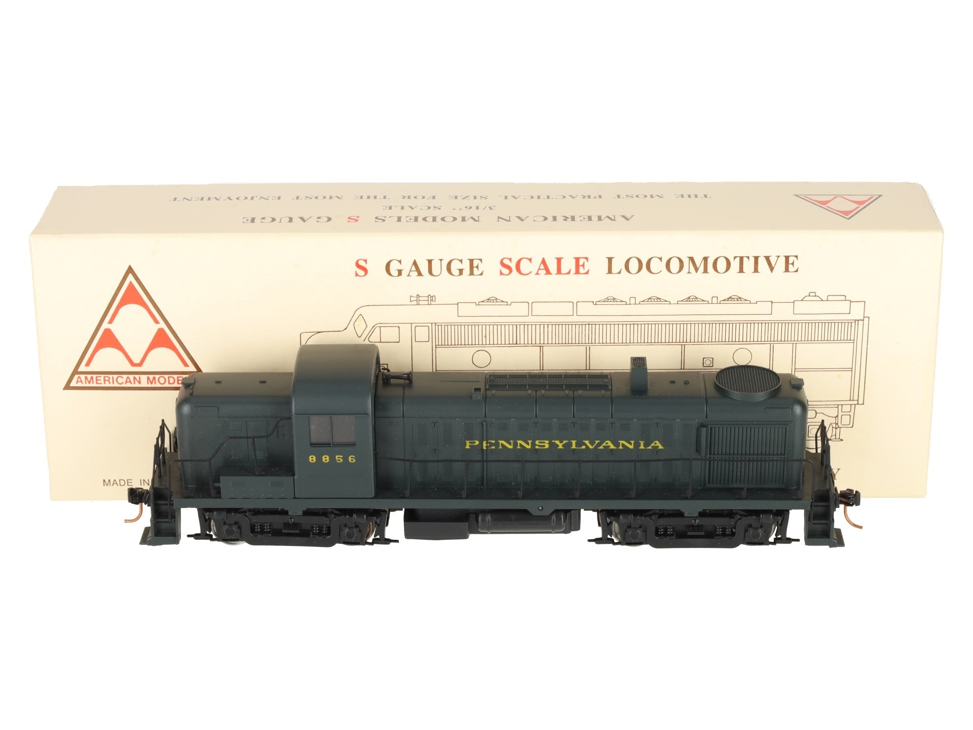 American Models 8856 S Scale PRR R-3 Diesel Locomotive #8856 LN/Box