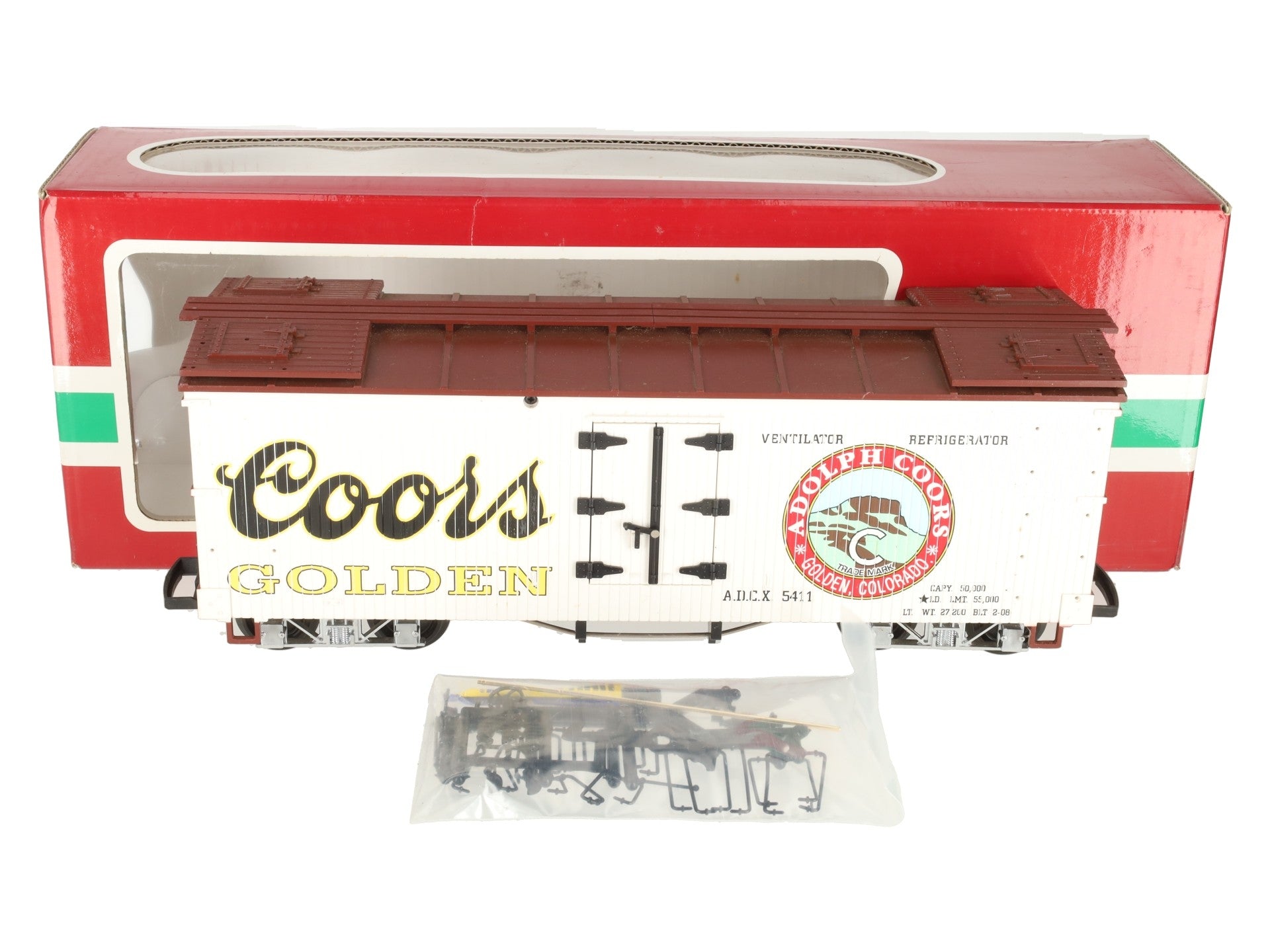LGB 43720 G Scale Coors Refrigerator Car EX/Box
