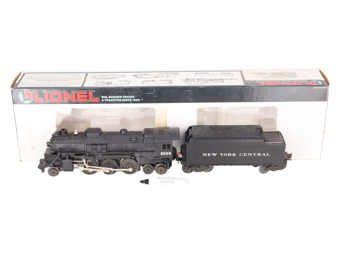 Lionel 6-18606 O Gauge New York Central 2-6-4 Steam Locomotive and Tender #8606 EX/Box