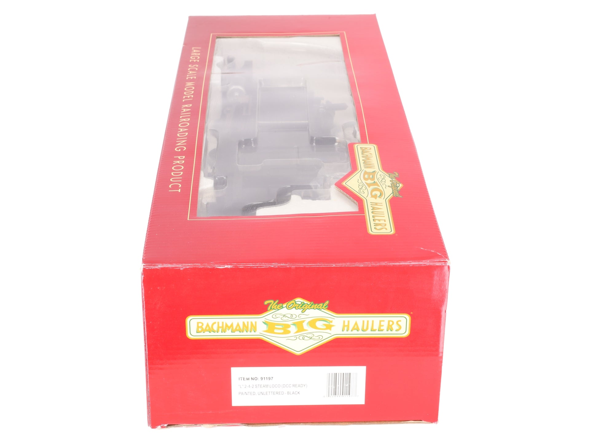Bachmann 91197 G Scale 2-4-2 Painted/Unlettered Black Steam Locomotive LN/Box