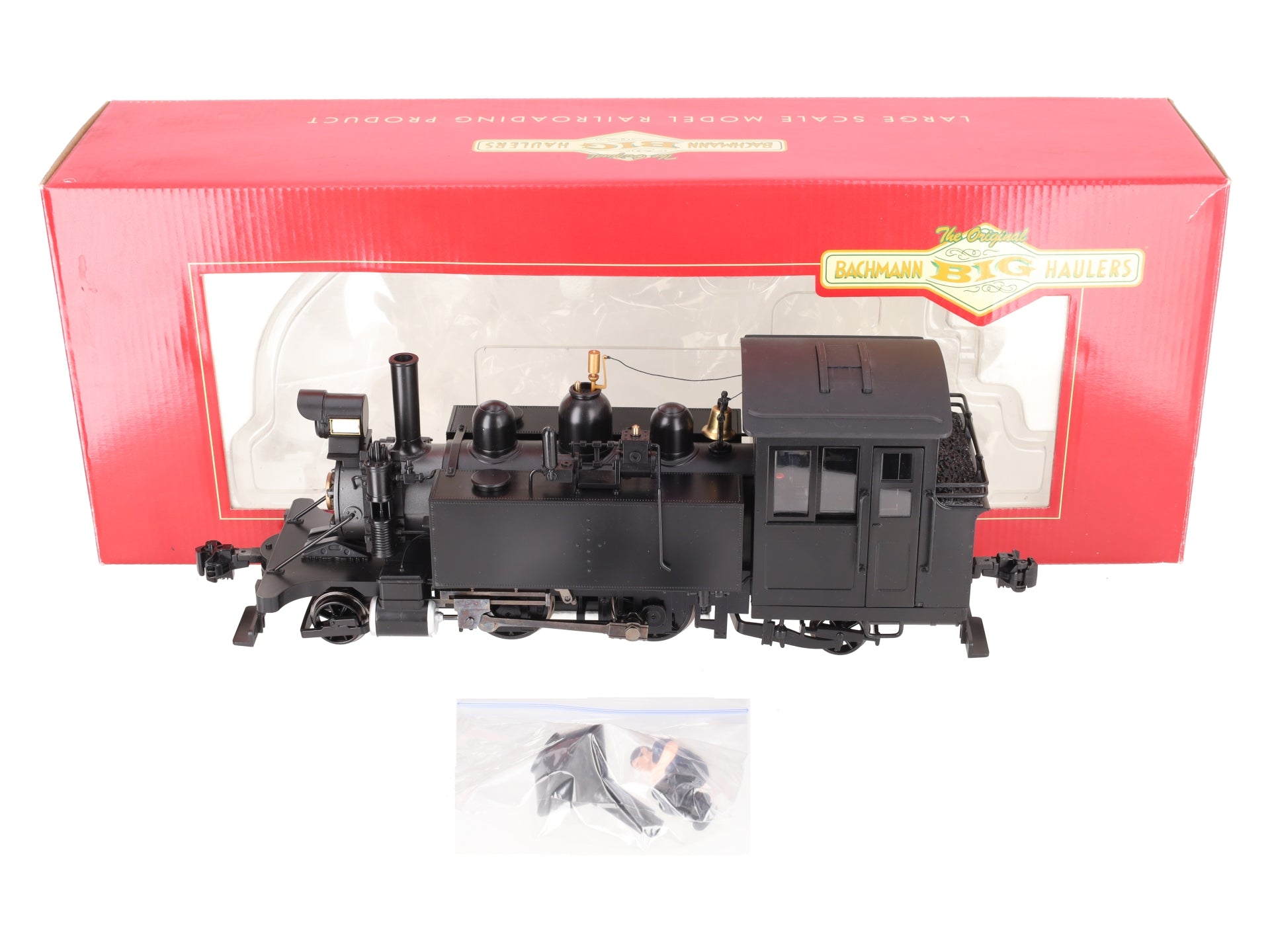 Bachmann 91197 G Scale 2-4-2 Painted/Unlettered Black Steam Locomotive LN/Box