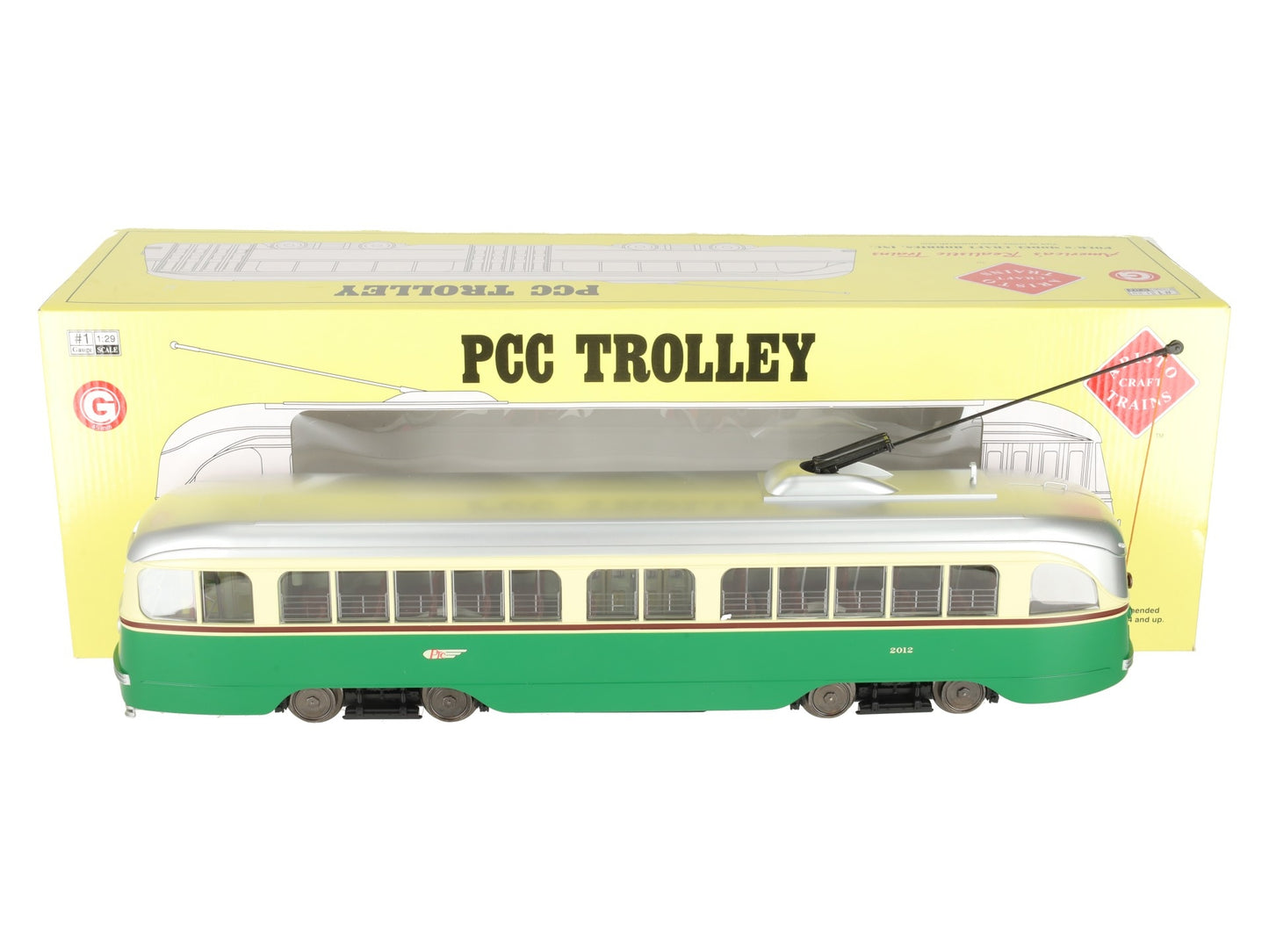 Aristo-Craft 23351X G Scale PCC Trolley PTC #2012 LN/Box