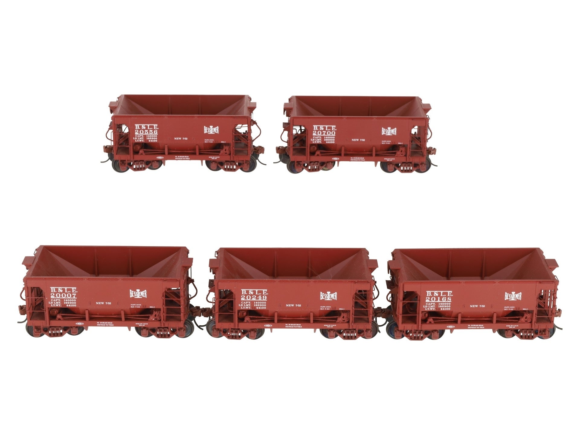 S-Helper 01412 S Scale Bessemer & Lake Erie (BLE) 5 Car Ore Car Set LN/Box