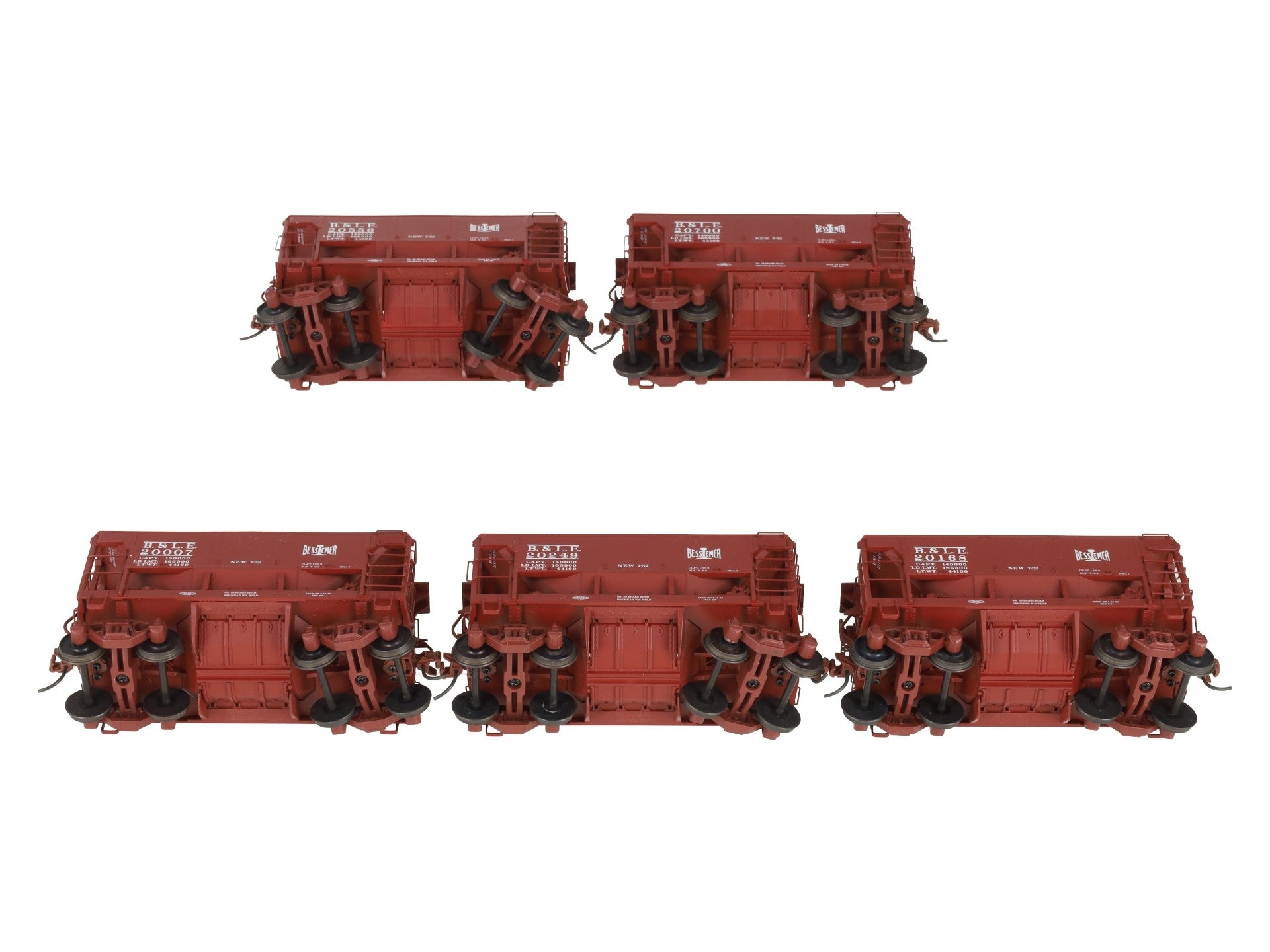 S-Helper 01412 S Scale Bessemer & Lake Erie (BLE) 5 Car Ore Car Set LN/Box