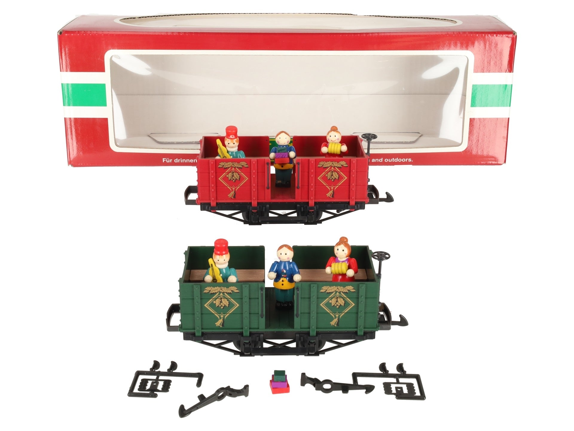 LGB 31440 G Scale Christmas 2-Car Set with Figures LN/Box