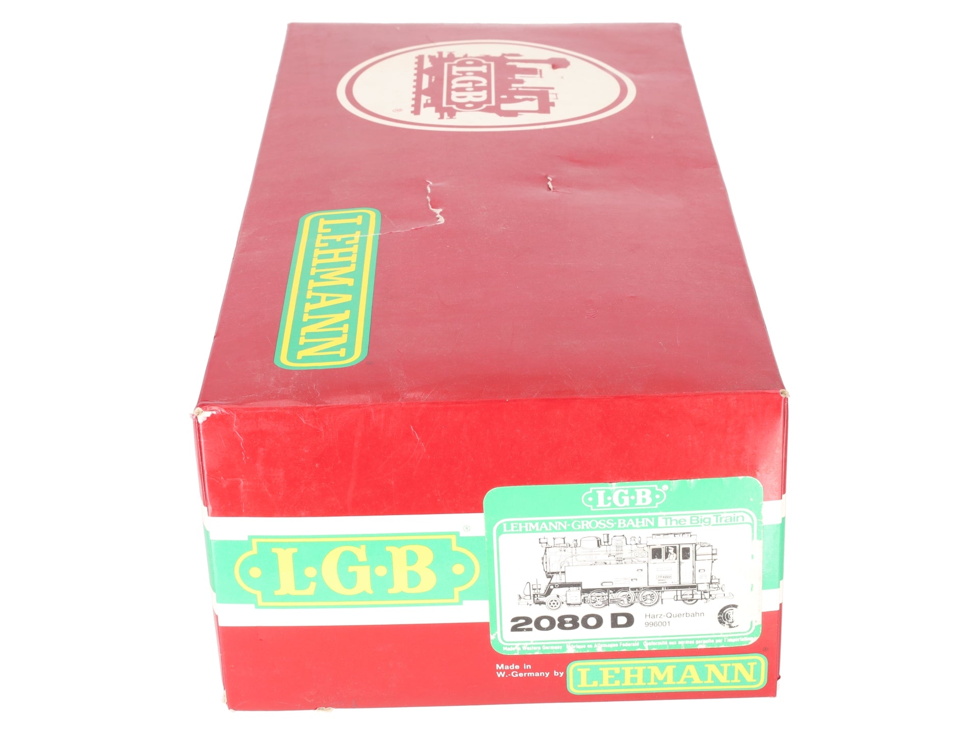 LGB 2080D G Scale 2-6-2T Steam Locomotive EX/Box