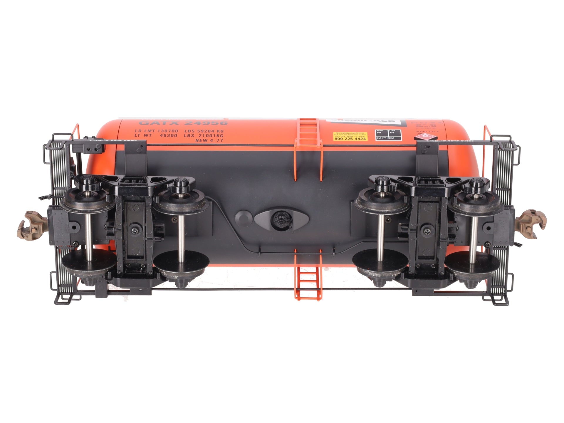 USA Trains R15206 G Hooker Chemicals Beer Can Tank Car #24956 (Metal Wheels) LN/Box