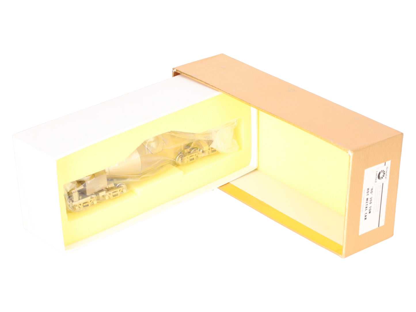 Oriental Limited HO Scale BRASS 200 Ton Hot Metal Car (Unpainted) EX/Box