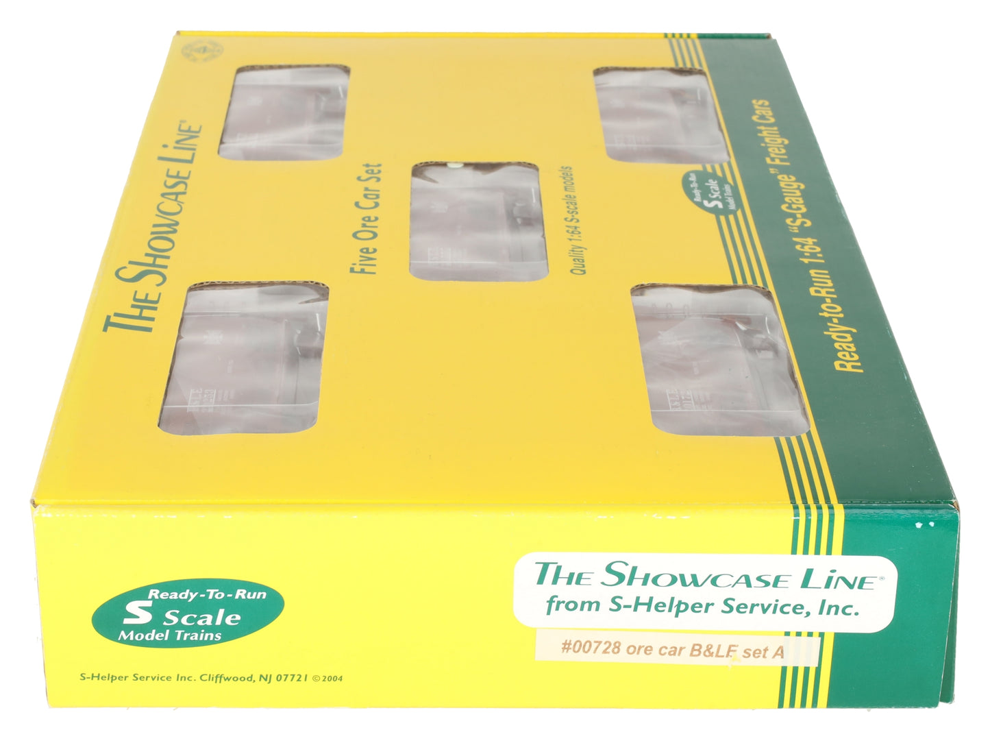 S-Helper 00728 70T S Gauge Bessemer & Lake Erie Ore 5-Car Set LN/Box