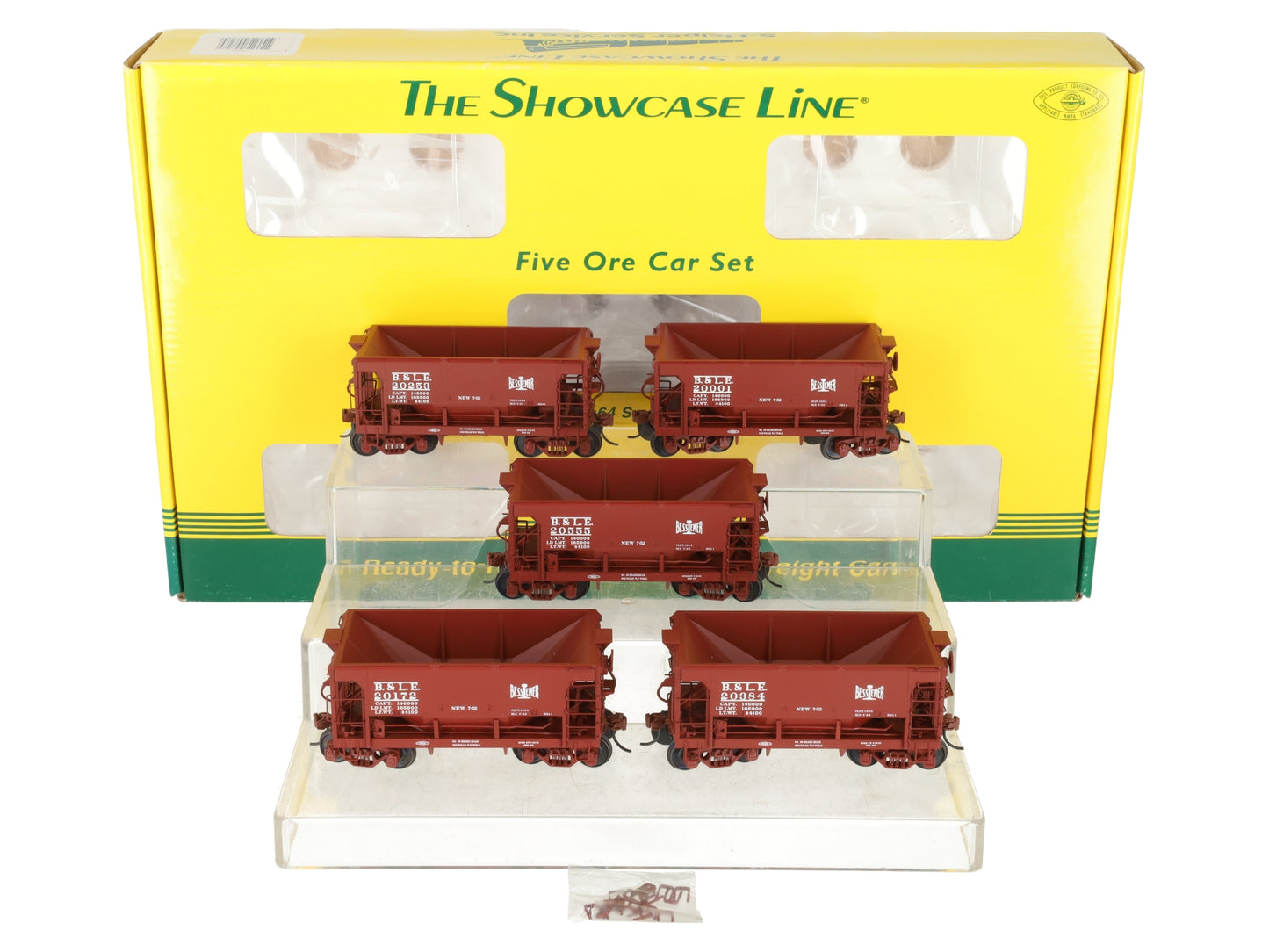 S-Helper 00728 70T S Gauge Bessemer & Lake Erie Ore 5-Car Set LN/Box
