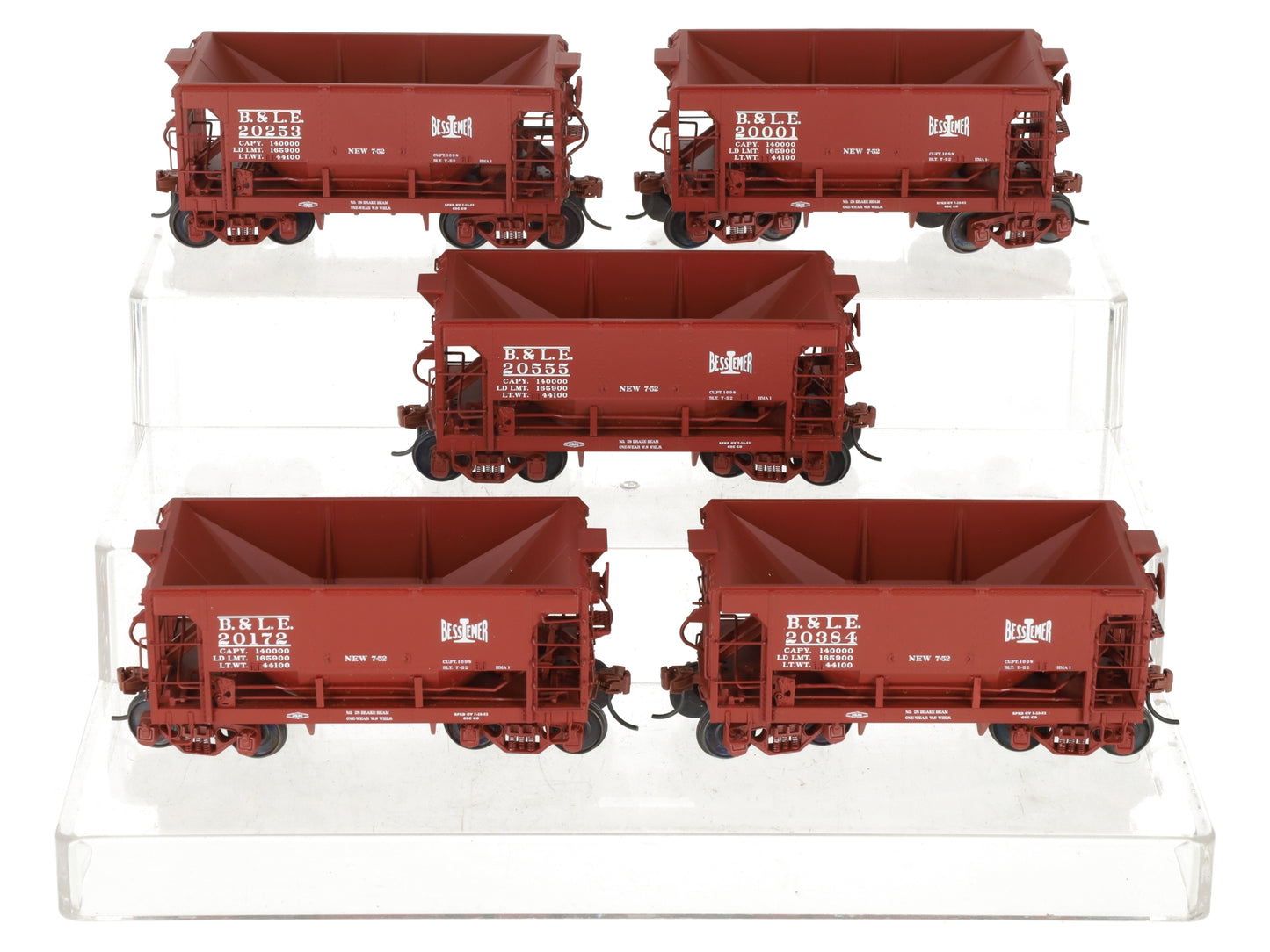 S-Helper 00728 70T S Gauge Bessemer & Lake Erie Ore 5-Car Set LN/Box