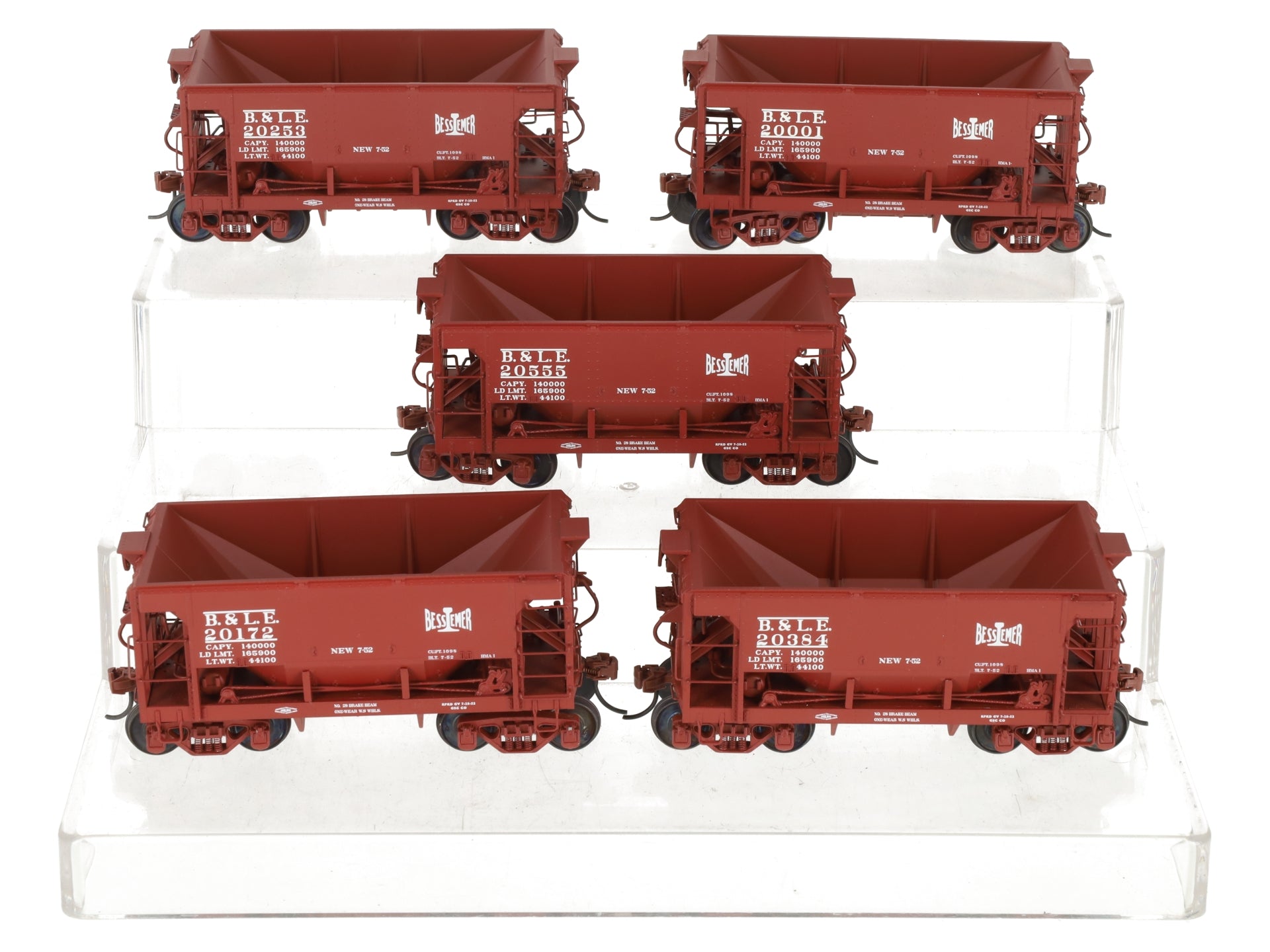 S-Helper 00728 70T S Gauge Bessemer & Lake Erie Ore 5-Car Set LN/Box