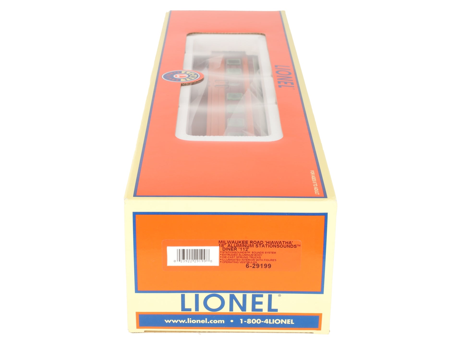Lionel 6-29199 Hiawatha Aluminum StationSounds Diner Car EX/Box