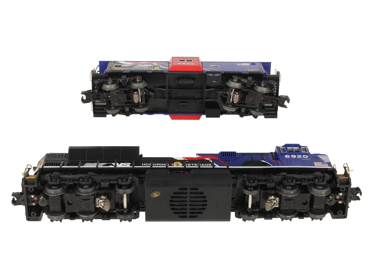 MTH 30-20362-1 NS "Support Veterans" SD70ACe Diesel Engine & Caboose 3.0 #6920 EX/Box