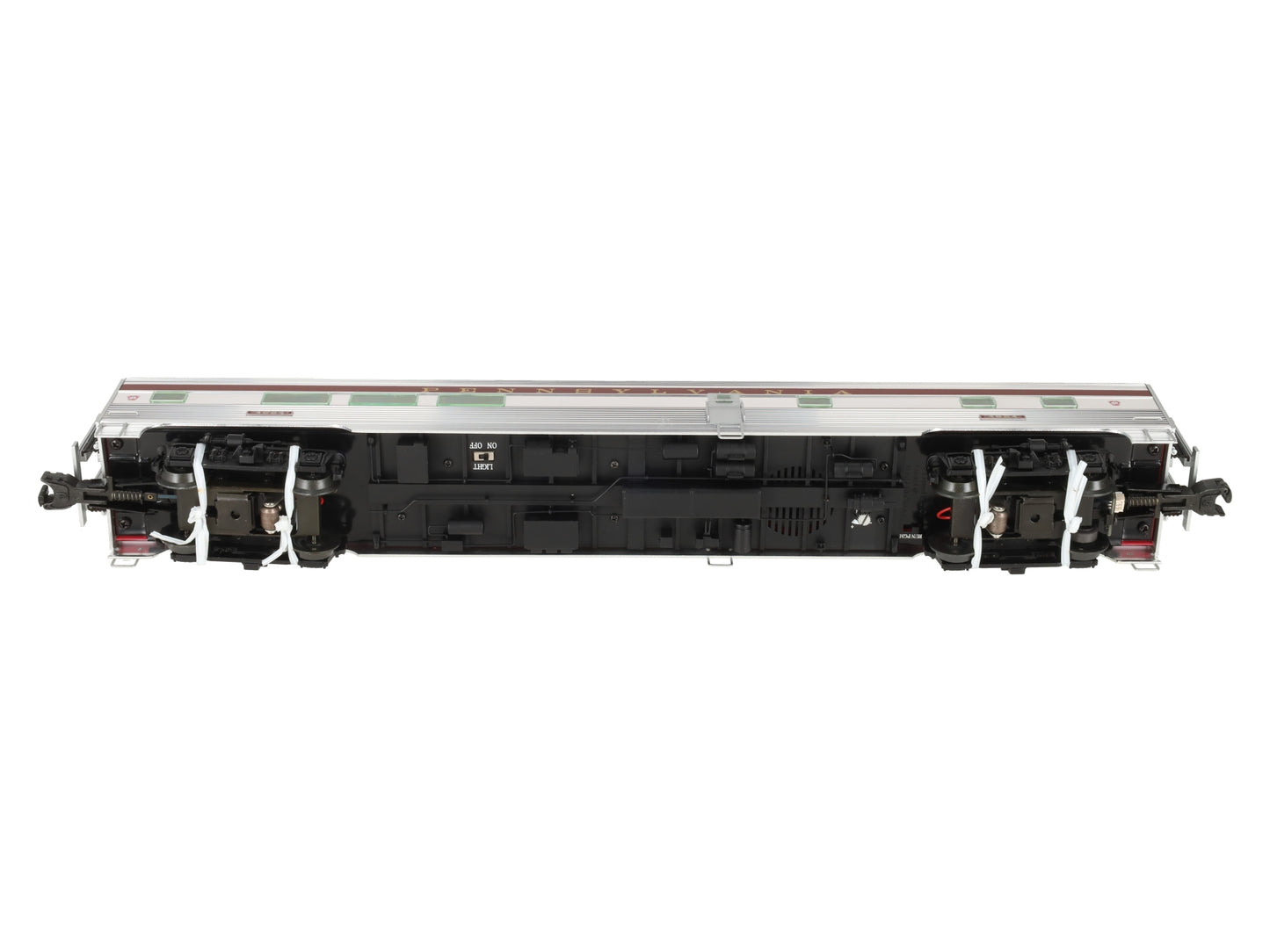 Lionel 6-25458 O Pennsylvania Aluminum Diner Passenger Car #4624 w/StationSounds EX/Box