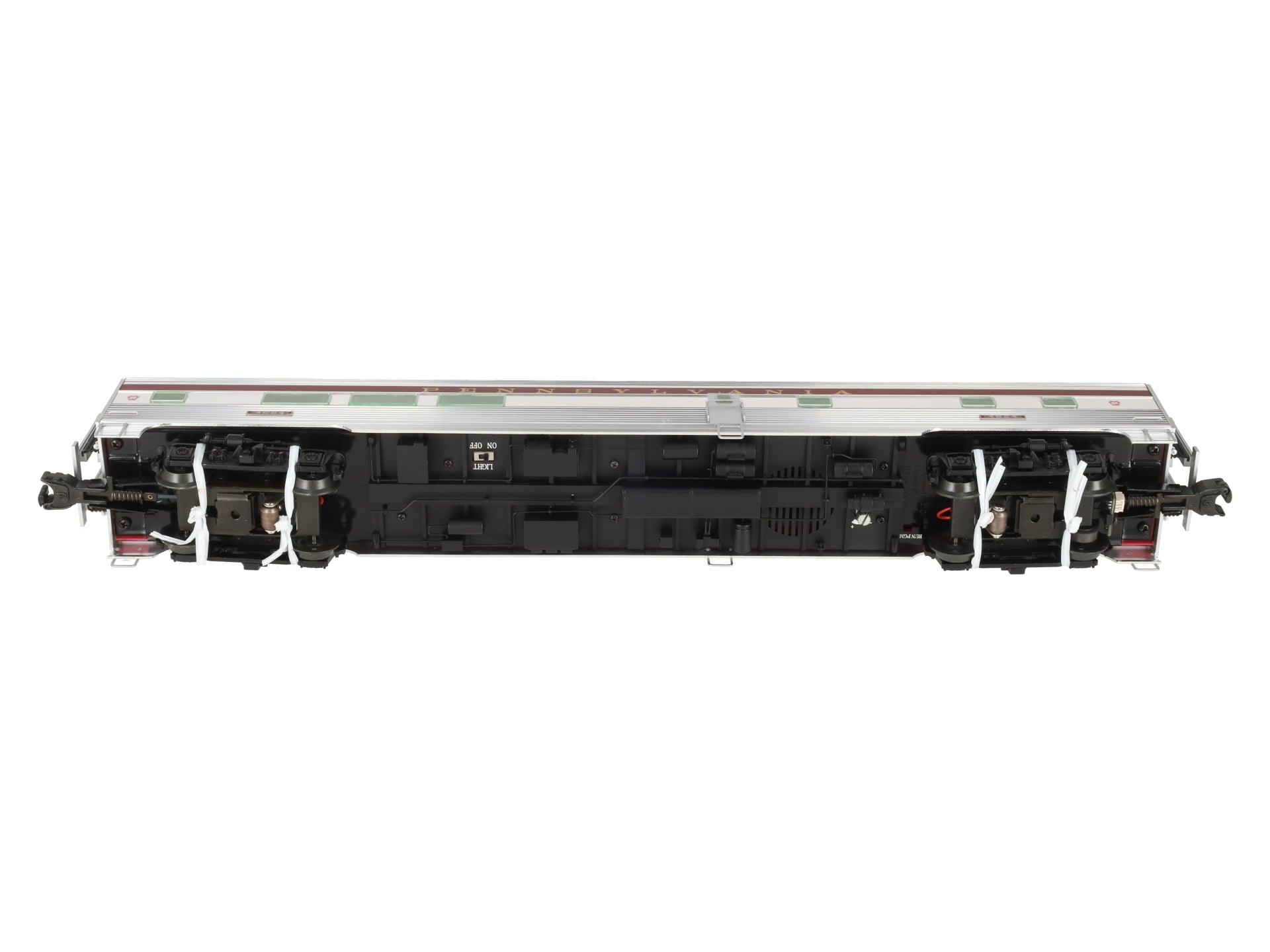 Lionel 6-25458 O Pennsylvania Aluminum Diner Passenger Car #4624 w/StationSounds EX/Box