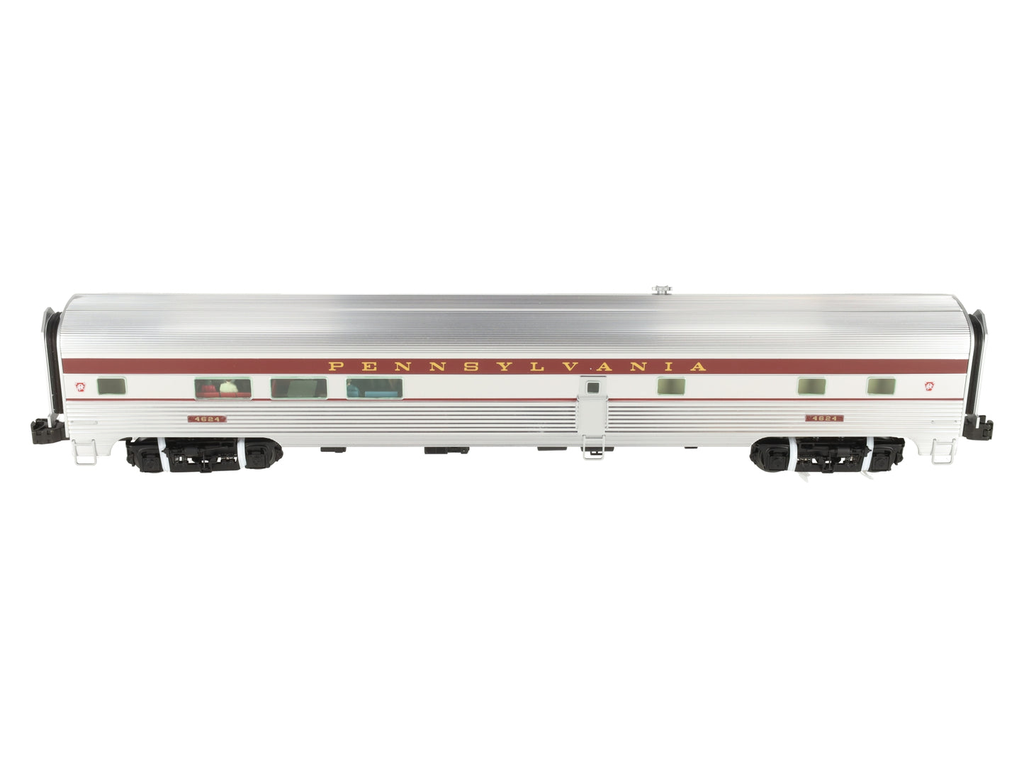 Lionel 6-25458 O Pennsylvania Aluminum Diner Passenger Car #4624 w/StationSounds EX/Box