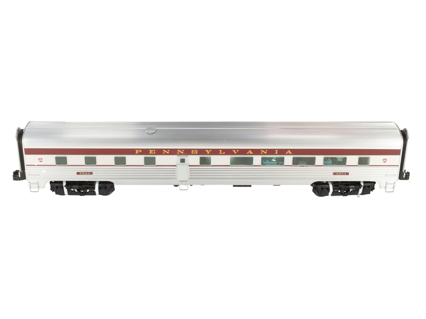 Lionel 6-25458 O Pennsylvania Aluminum Diner Passenger Car #4624 w/StationSounds EX/Box