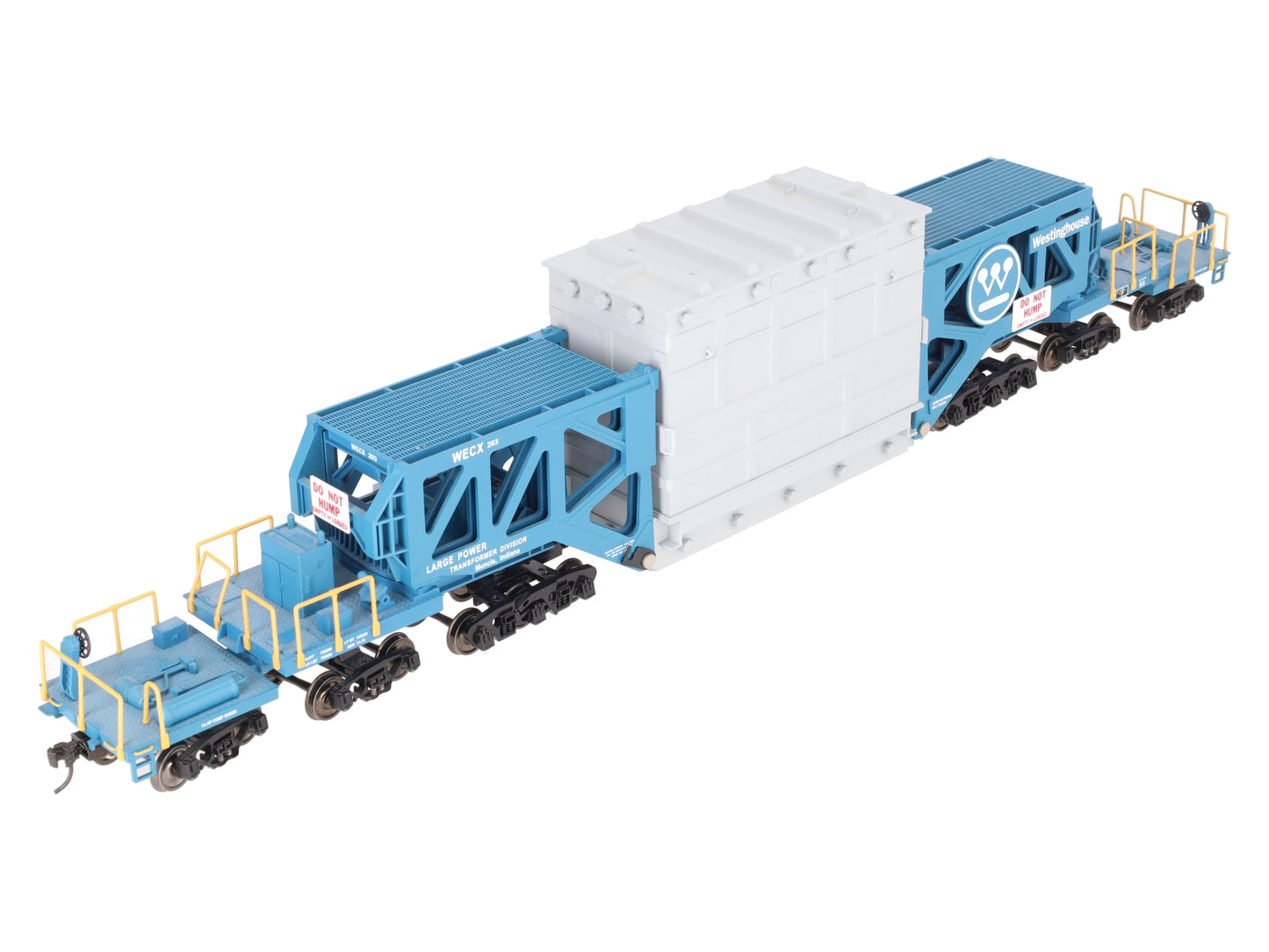 MTH 20-98232 O Gauge Westinghouse Schnabel Flatcar #203 w/ Transformer VG/Box
