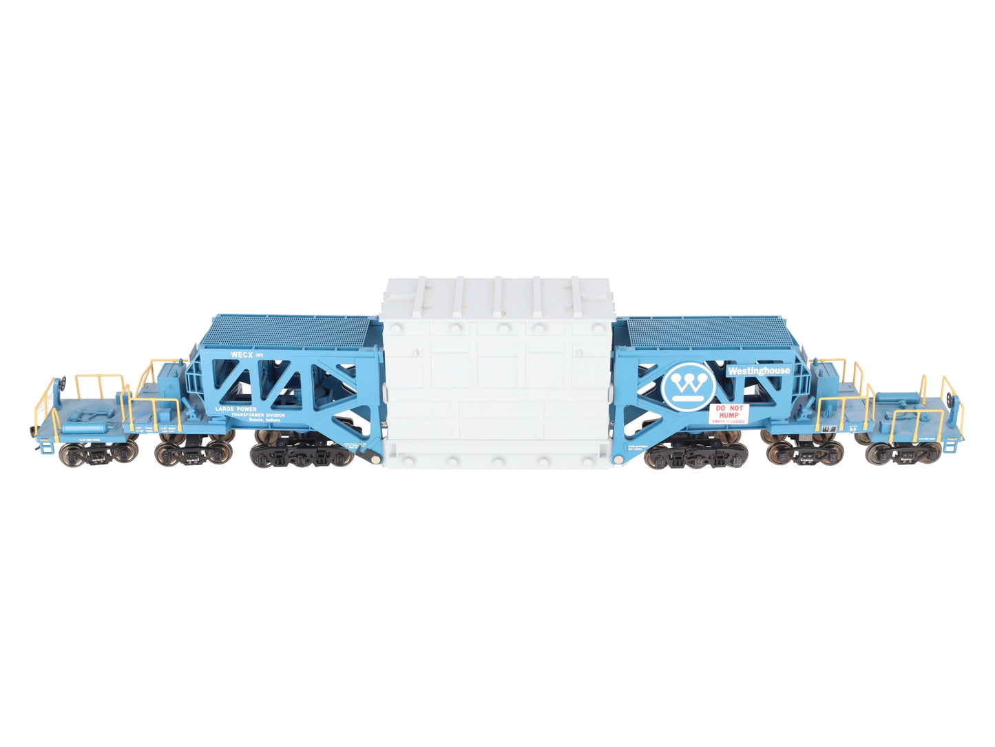 MTH 20-98232 O Gauge Westinghouse Schnabel Flatcar #203 w/ Transformer VG/Box