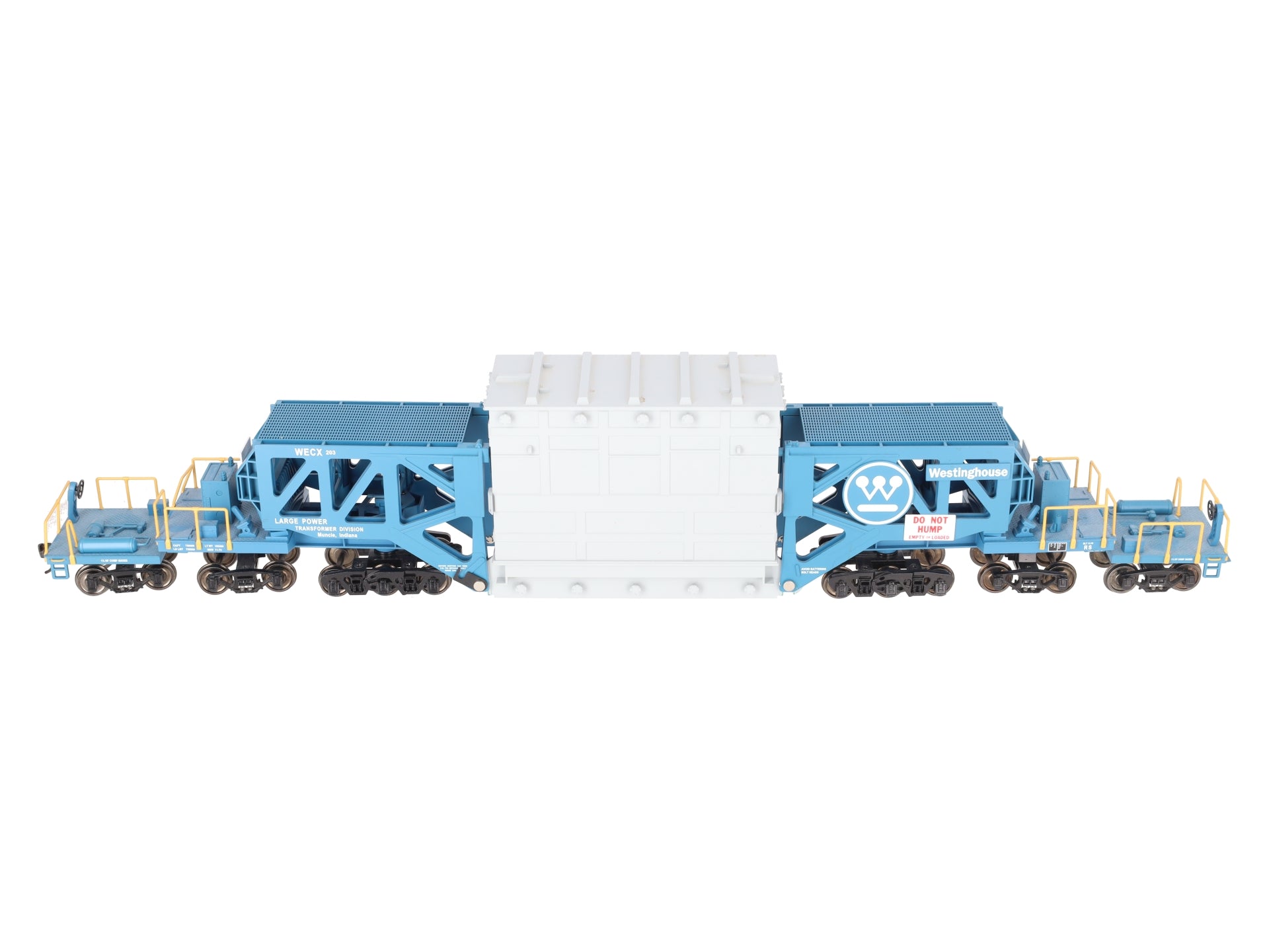 MTH 20-98232 O Gauge Westinghouse Schnabel Flatcar #203 w/ Transformer VG/Box