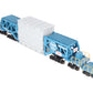 MTH 20-98232 O Gauge Westinghouse Schnabel Flatcar #203 w/ Transformer VG/Box