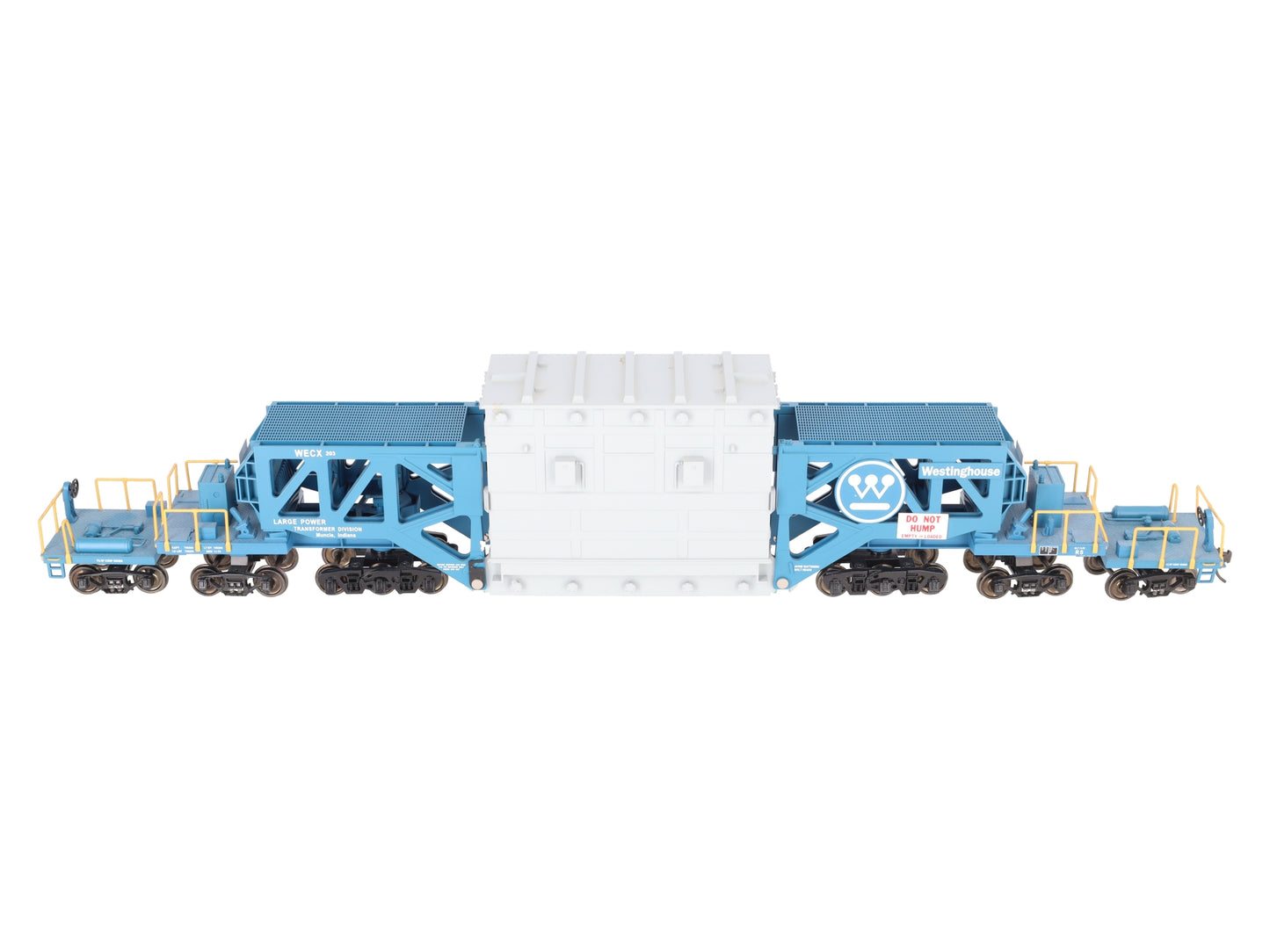 MTH 20-98232 O Gauge Westinghouse Schnabel Flatcar #203 w/ Transformer VG/Box