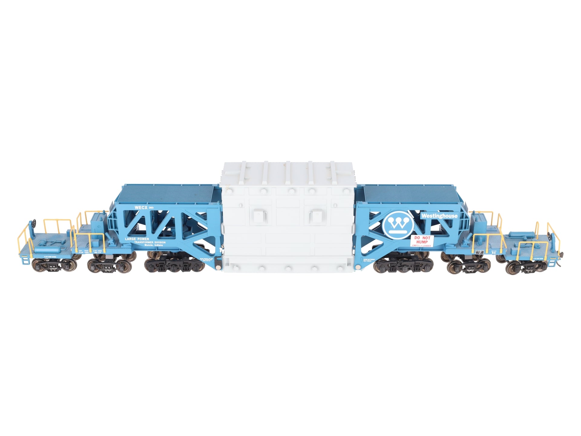 MTH 20-98232 O Gauge Westinghouse Schnabel Flatcar #203 w/ Transformer VG/Box