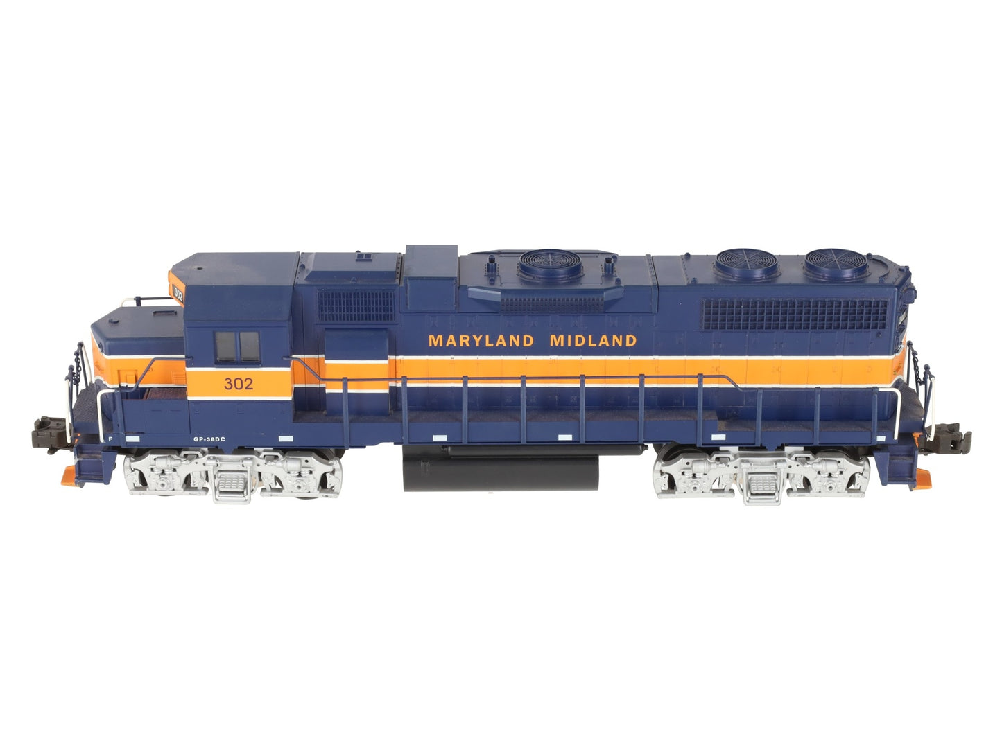Weaver 7575LP O Maryland Midland GP38-2 Diesel Locomotive w/Sound #302 VG/Box