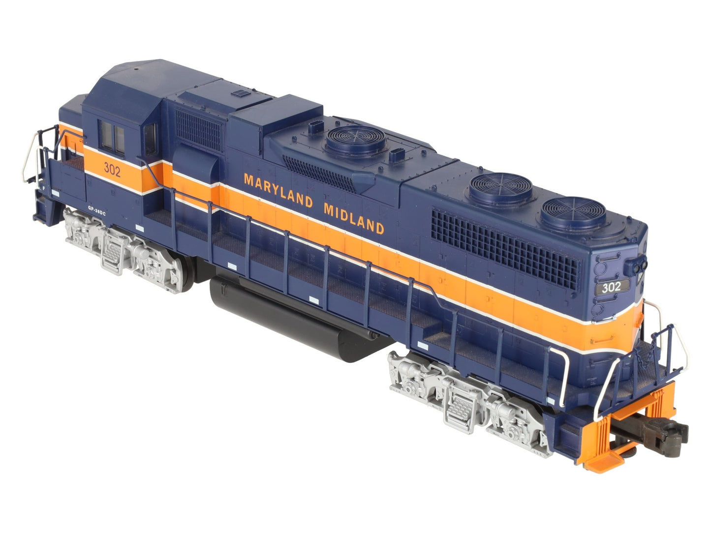 Weaver 7575LP O Maryland Midland GP38-2 Diesel Locomotive w/Sound #302 VG/Box