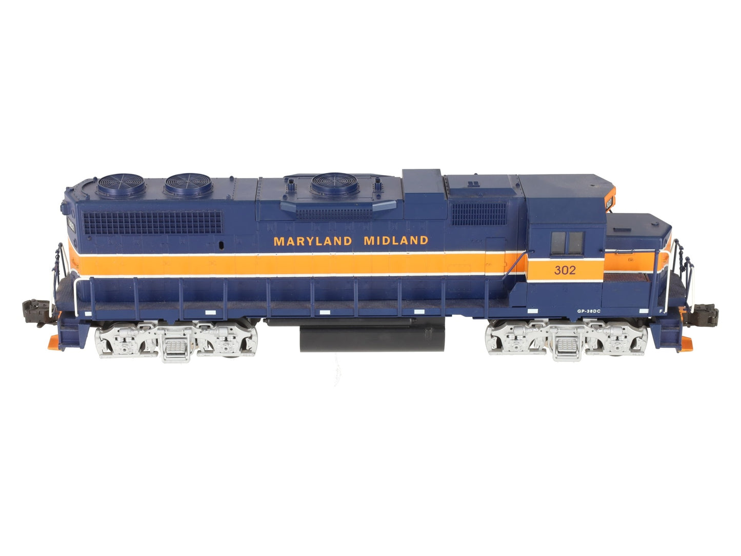 Weaver 7575LP O Maryland Midland GP38-2 Diesel Locomotive w/Sound #302 VG/Box