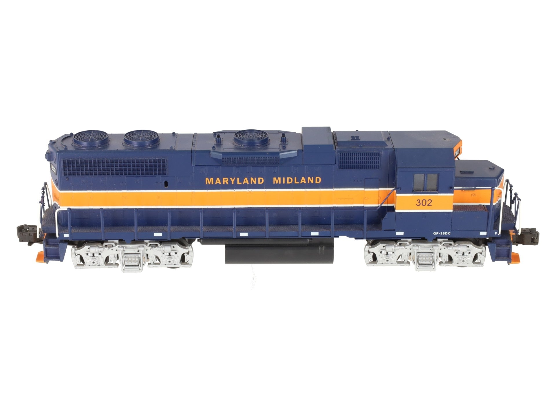 Weaver 7575LP O Maryland Midland GP38-2 Diesel Locomotive w/Sound #302 VG/Box