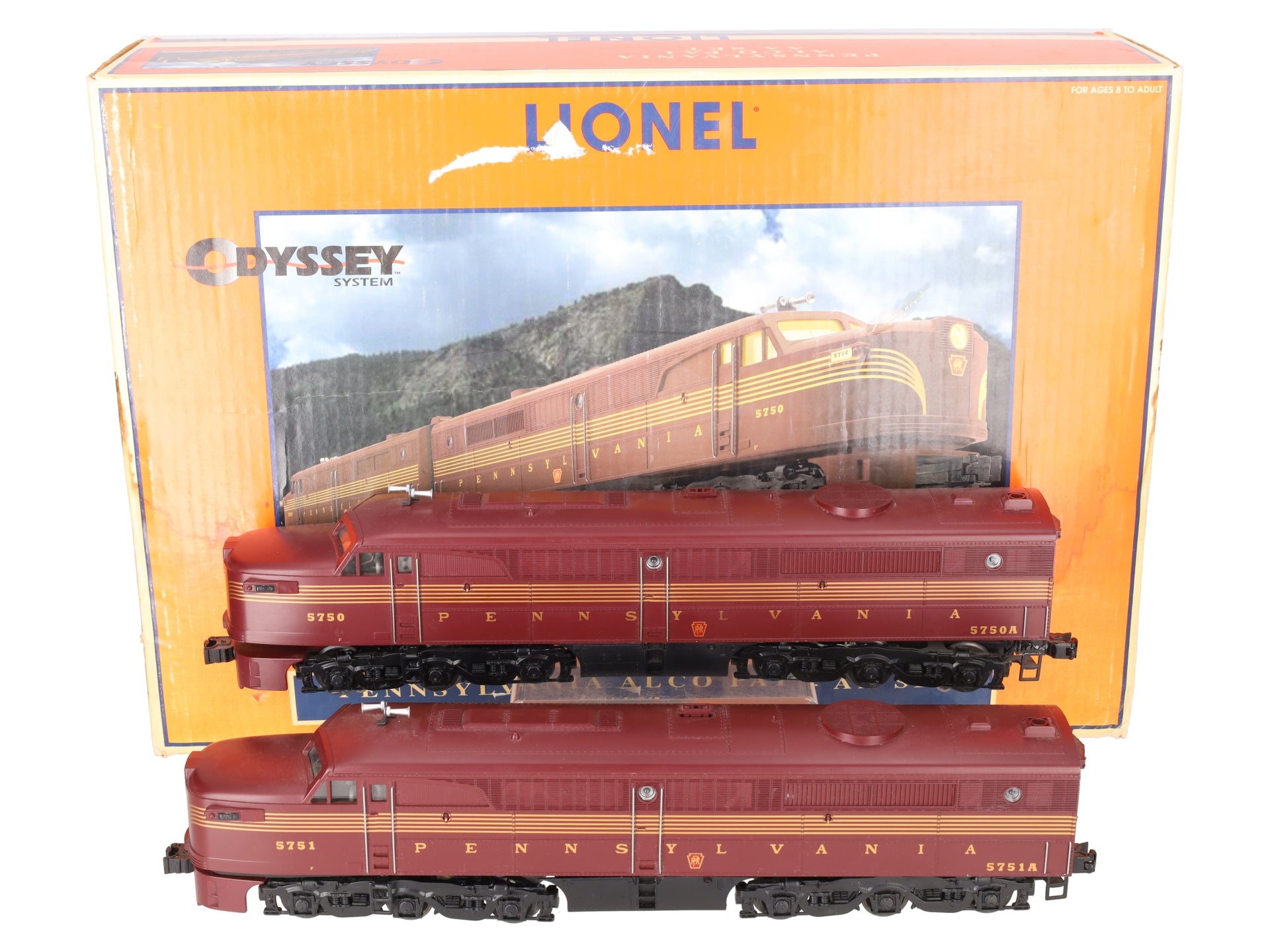 Lionel 6-18245 O Pennsylvania Alco PA-1 AA Diesel Engine Set #5750/5751 w/TMCC EX/Box