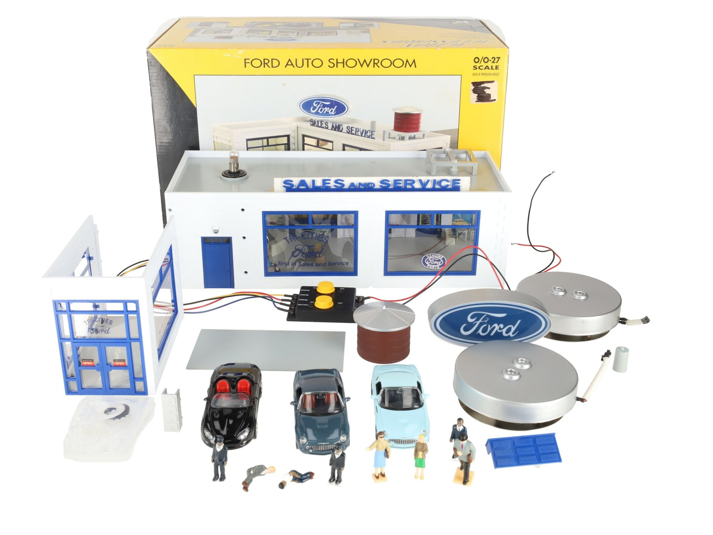K-Line K-42417 O Built-Up Lighted FORD Auto Showroom VG/Box