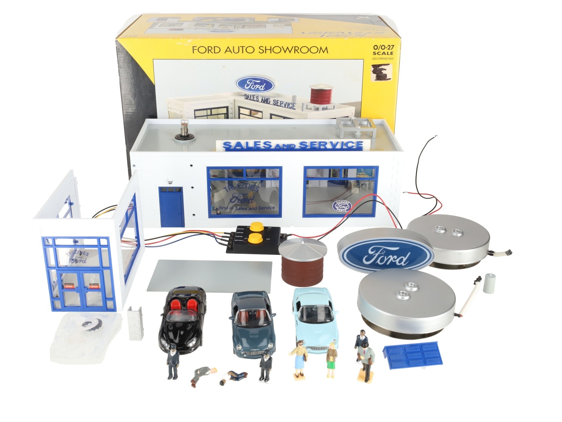 K-Line K-42417 O Built-Up Lighted FORD Auto Showroom VG/Box