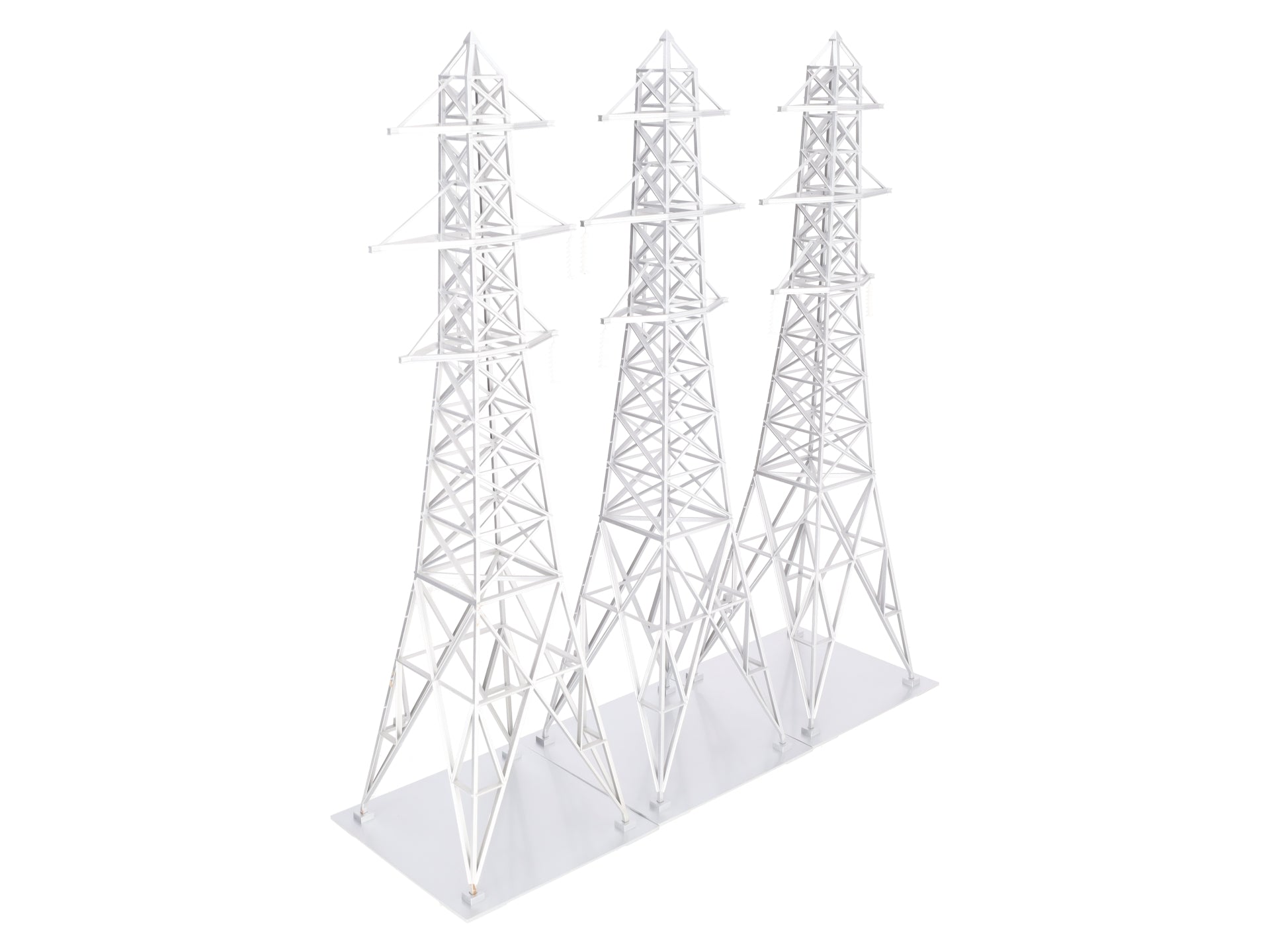 MTH 30-1056 O Hi-Tension Tower Set (Set of 3) EX/Box